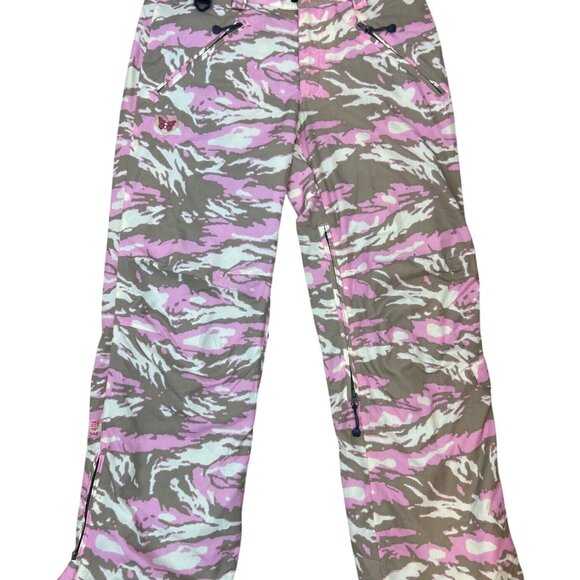 Turbine Performance Boardwear Snowboarding Pants Women's S Pink Khaki Camo - Picture 1 of 16